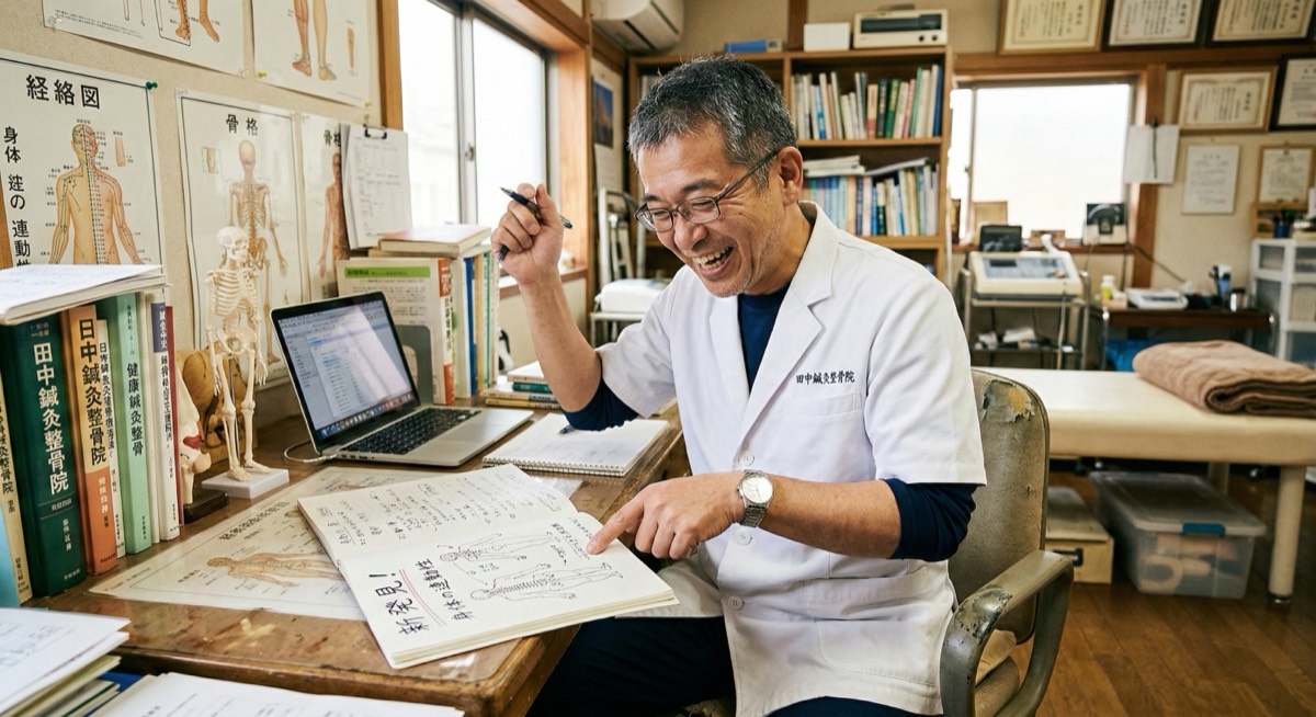 新しい発見に喜ぶ治療家